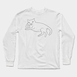 Judgemental cat Long Sleeve T-Shirt